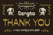 Rengto – Folk Antique San Serif, a Sans Serif Font by Hole Hope Design (Thumbnail 10 of 10)