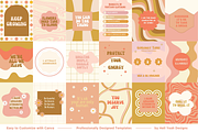 Retro Quotes Instagram Templates, a Templates & Theme by Hell Yeah Designs (Thumbnail 3 of 6)