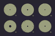 Badge Shapes - Circular Saw Blades, an Object Graphic by GhostlyPixels (Thumbnail 3 of 5)