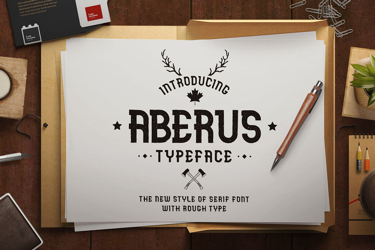 The Aberus, a Font by Fontdation (Photo 1 of 7)