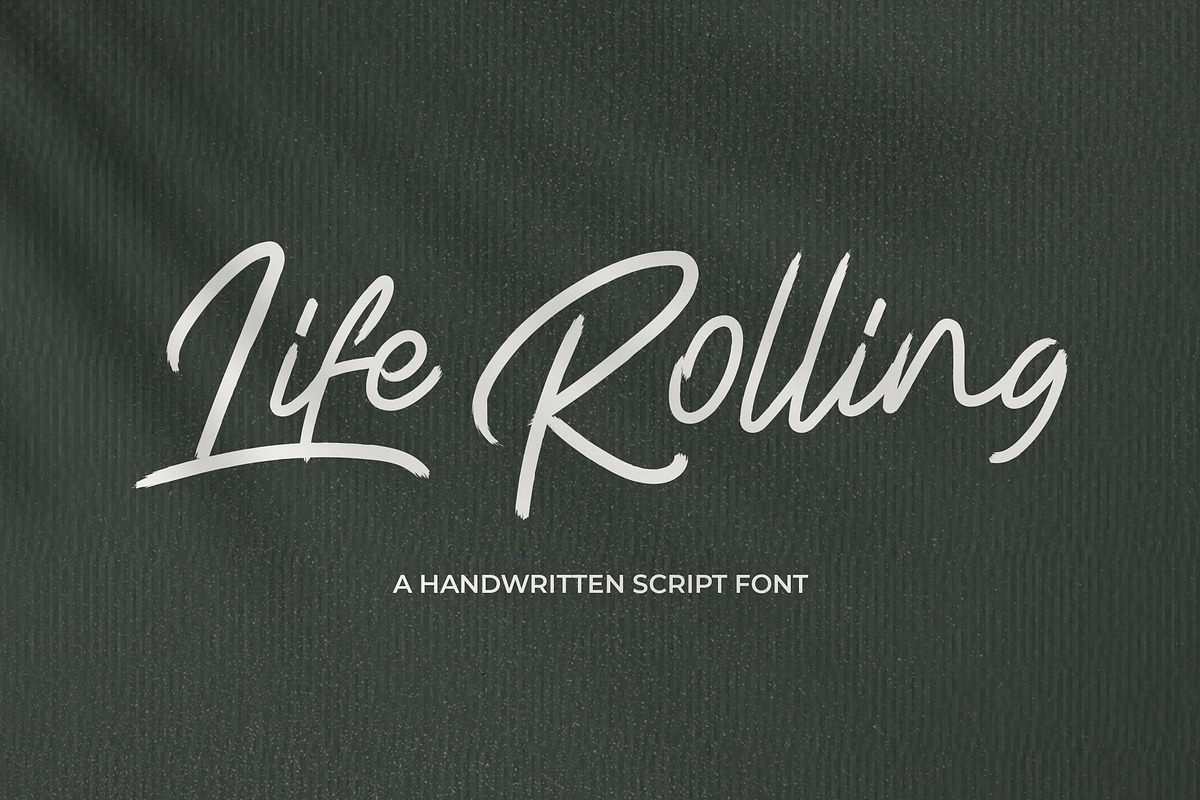 Life Rolling - Handwritten Script, a Script Font by Typefactoryco (Photo 1 of 9)