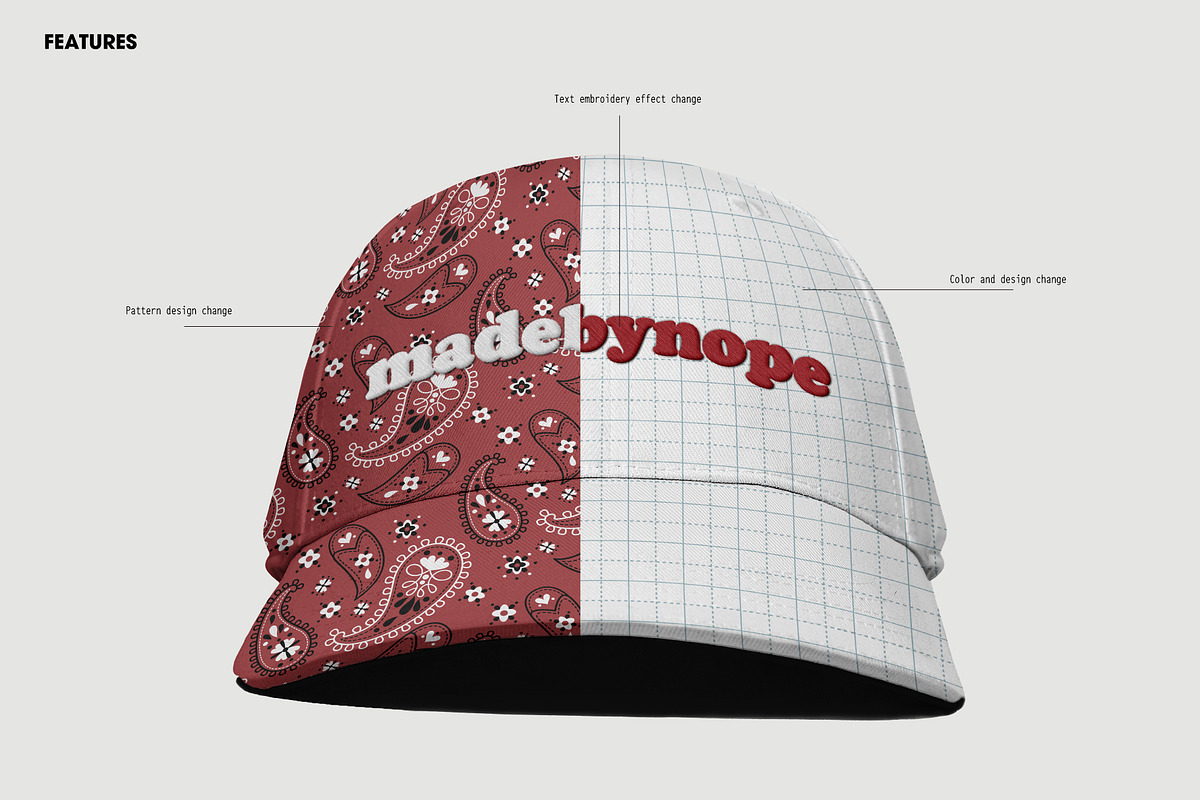Baseball Caps Hat Mockup Vol 1, a Hat Mockup by made_by_nope (Photo 3 of 29)