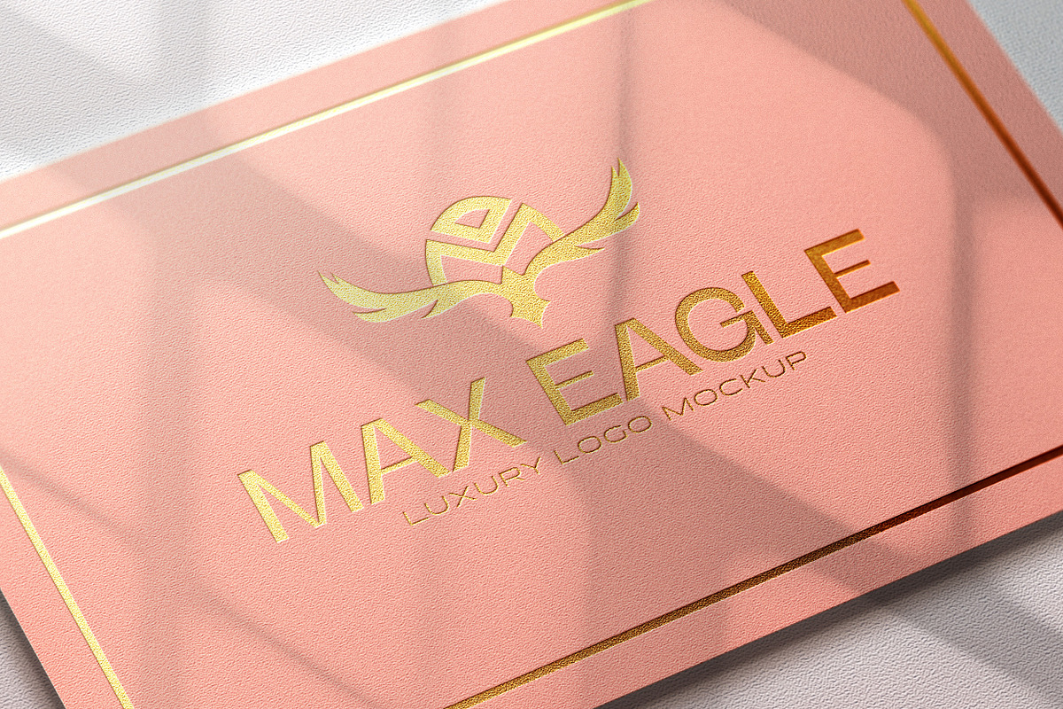Luxury Golden Embossed Logo Mockup, a Product Mockup by INTENTFX (Photo 2 of 8)