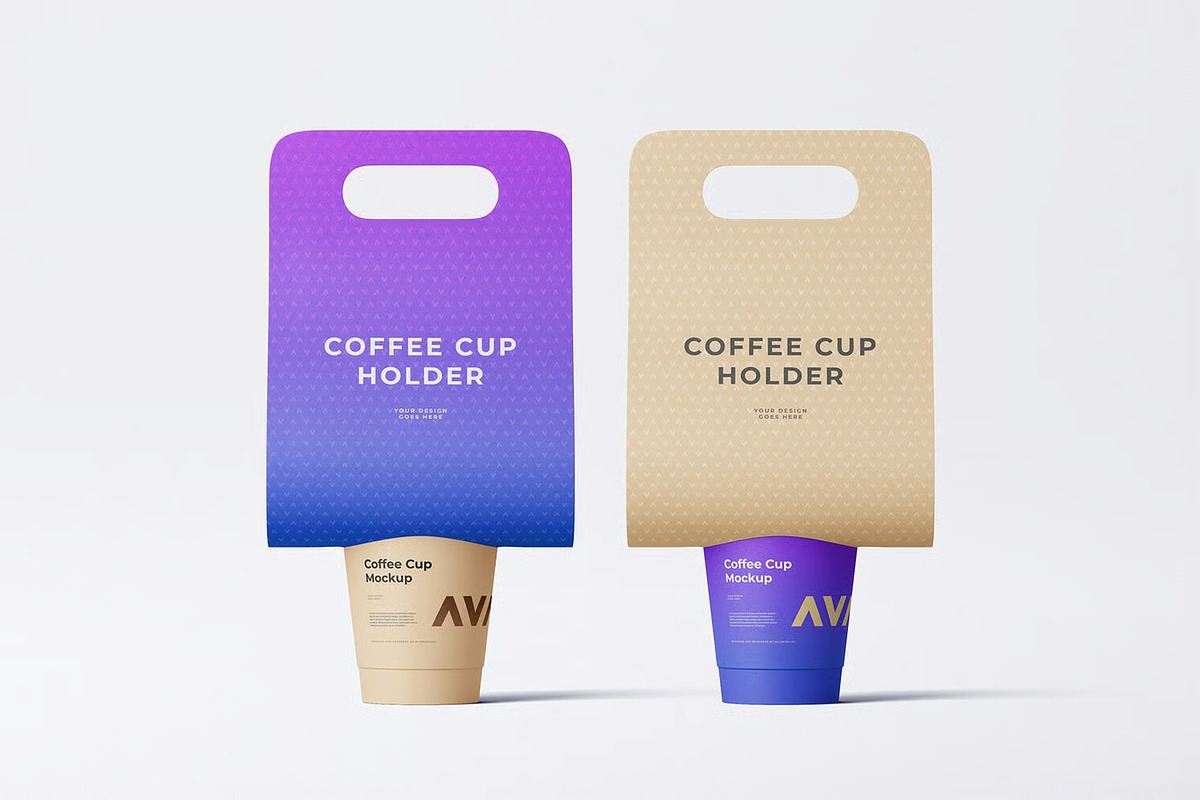 Coffee Cups with Holder Mockup, a Product Mockup by zpackcreative (Photo 6 of 7)