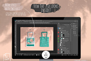 Cotton bags mockup, a Product Mockup by ⚞ Kind Illustration ⚟ (Thumbnail 5 of 6)