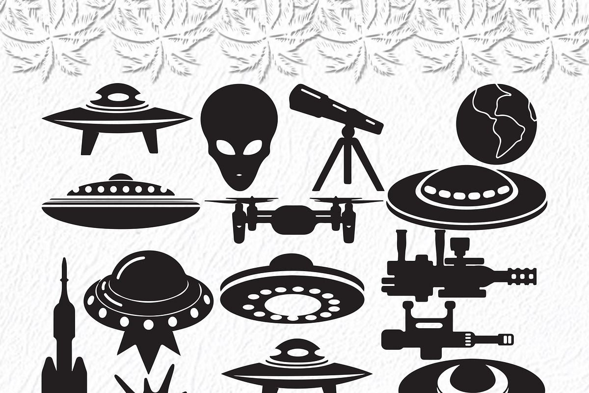 Spaceship Svg, Alien, Space Svg, an Object Graphic by VectorWorlds (Photo 2 of 3)