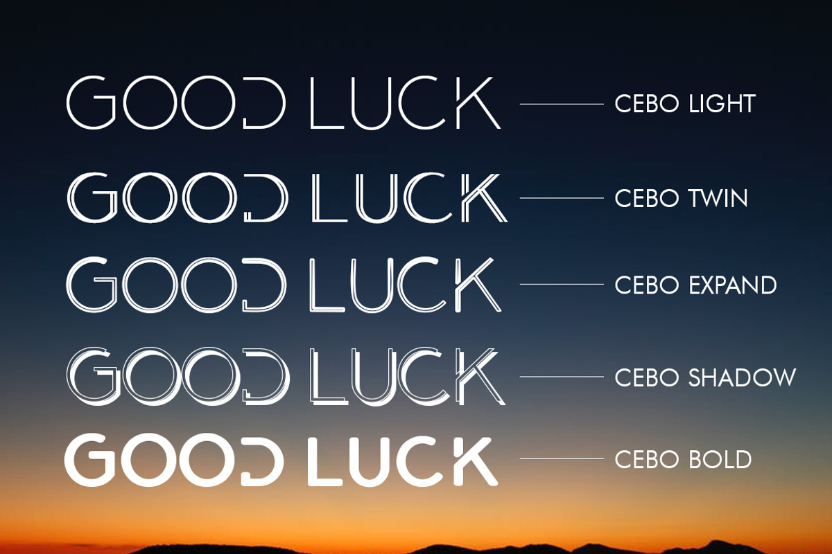 Cebo (6 Font) preview 5
