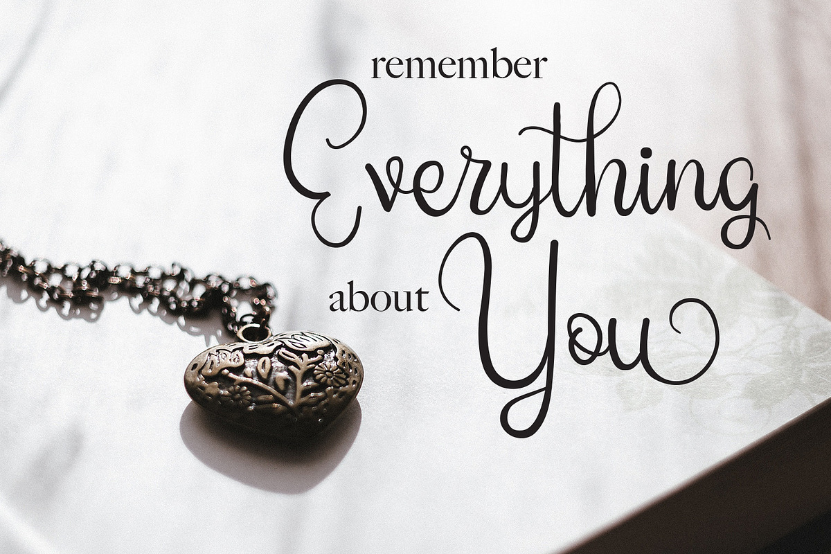Sweety Amour Calligraphy Font preview 2