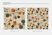 Vintage Nasturtium Floral Seamless, a Pattern Graphic by Talip Memis (Thumbnail 2 of 10)