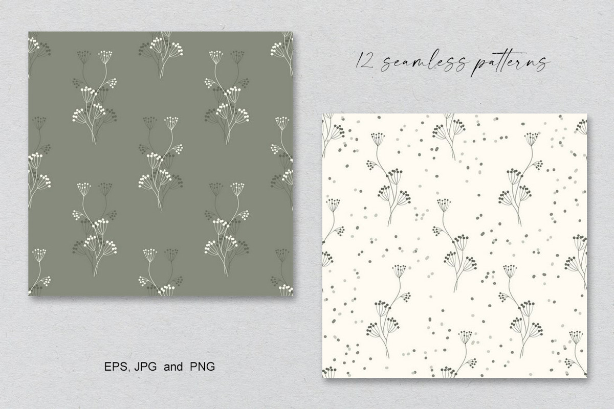 Terracotta and khaki - set patterns, a Pattern Graphic by Vasmila (Photo 8 of 10)
