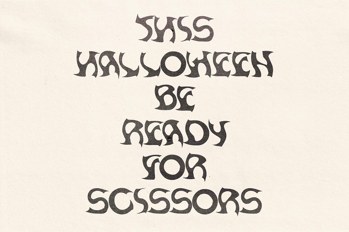 Barbed – Handmade Gothic Horror Font, a Blackletter Font by Madeline ODonoghue Design (Photo 8 of 9)