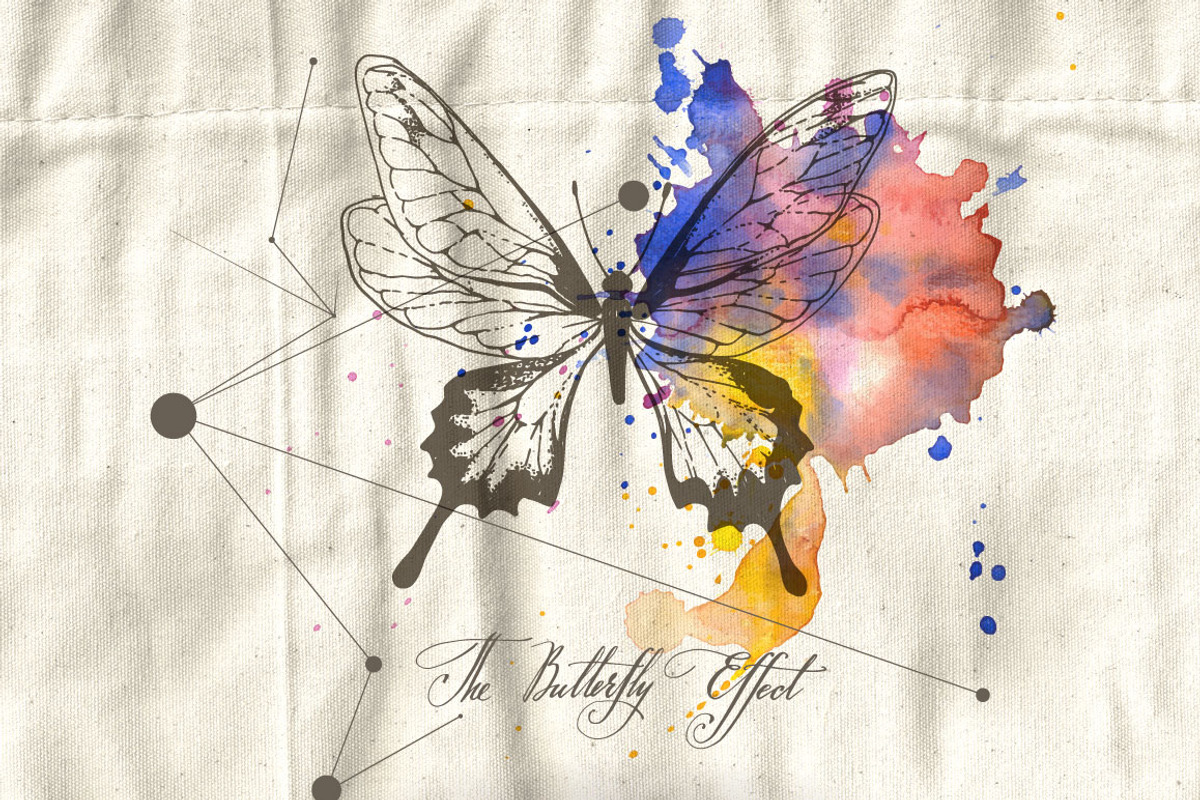 Insects in patterns and cliparts preview 3