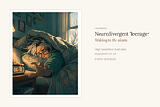 Neurodivergent Teen Illustrations, a Person Illustration by LanternkinStudio (Thumbnail 10 of 13)