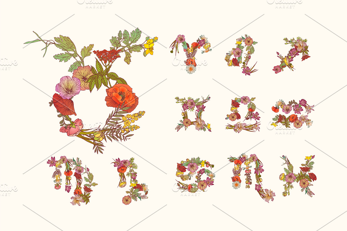 Floral zodiac, an Object Graphic by Crazy nook