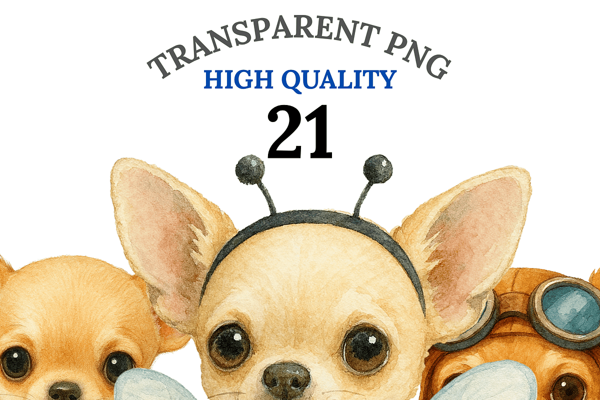 21 Chihuahua Clipart, an Animal Illustration by Pati Charm Studio (Photo 1 of 8)