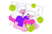 4 Intergenerational Bonding, a Person Illustration by denayunebgt (Thumbnail 3 of 4)