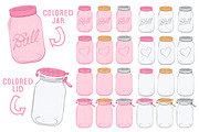 Pink Jar Vectors & Clipart, an Illustration by Amanda Ilkov (Thumbnail 2 of 4)