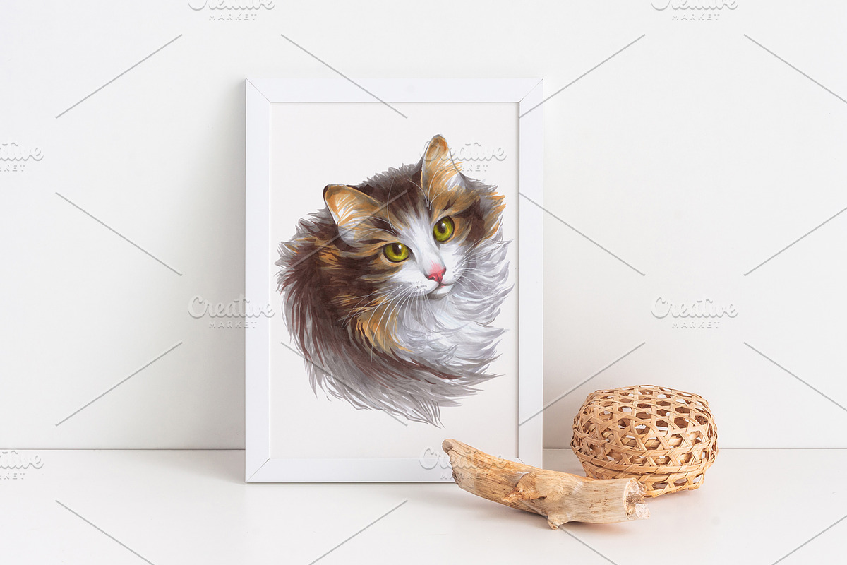 Dogs and Cats portraits, an Object Graphic by ViktoriArt (Photo 5 of 8)