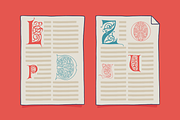 Bohemian medieval initials, a Blackletter Font by kaer_shop (Thumbnail 10 of 12)