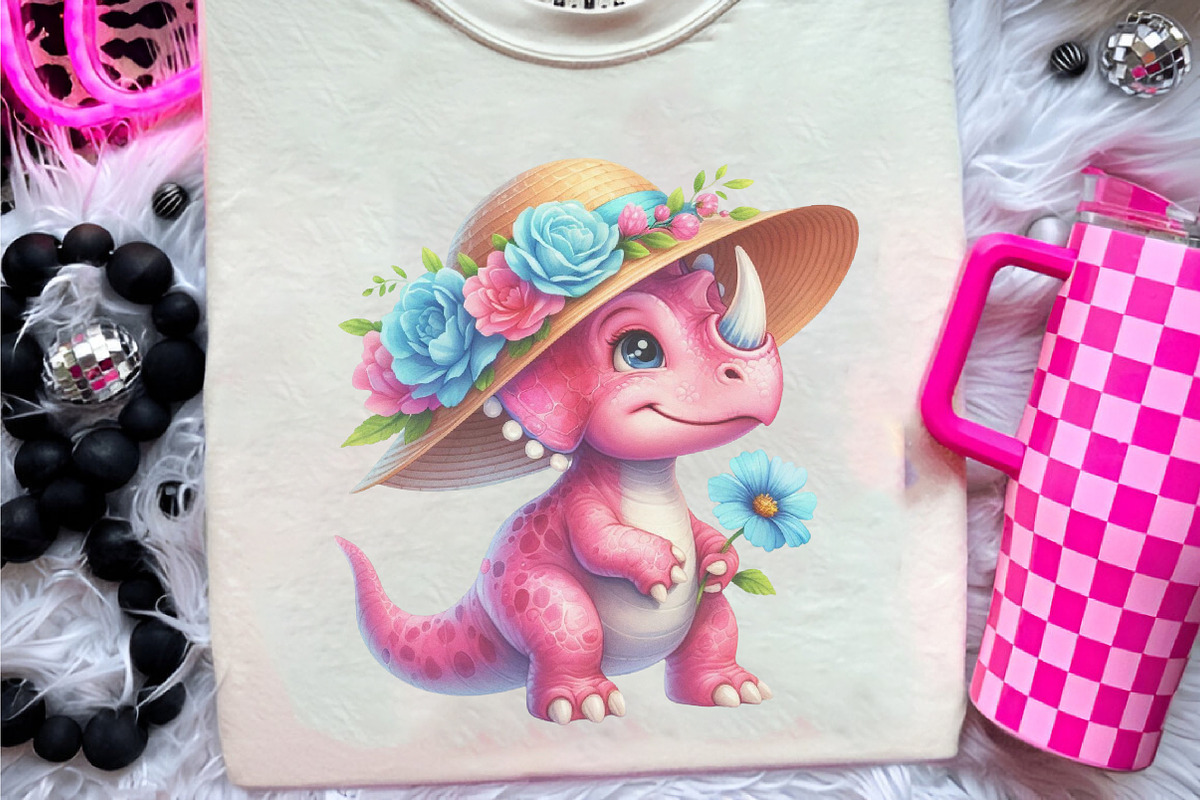 Summer Dinosaur Watercolor Clipart, an Illustration by CreationArt (Photo 7 of 9)
