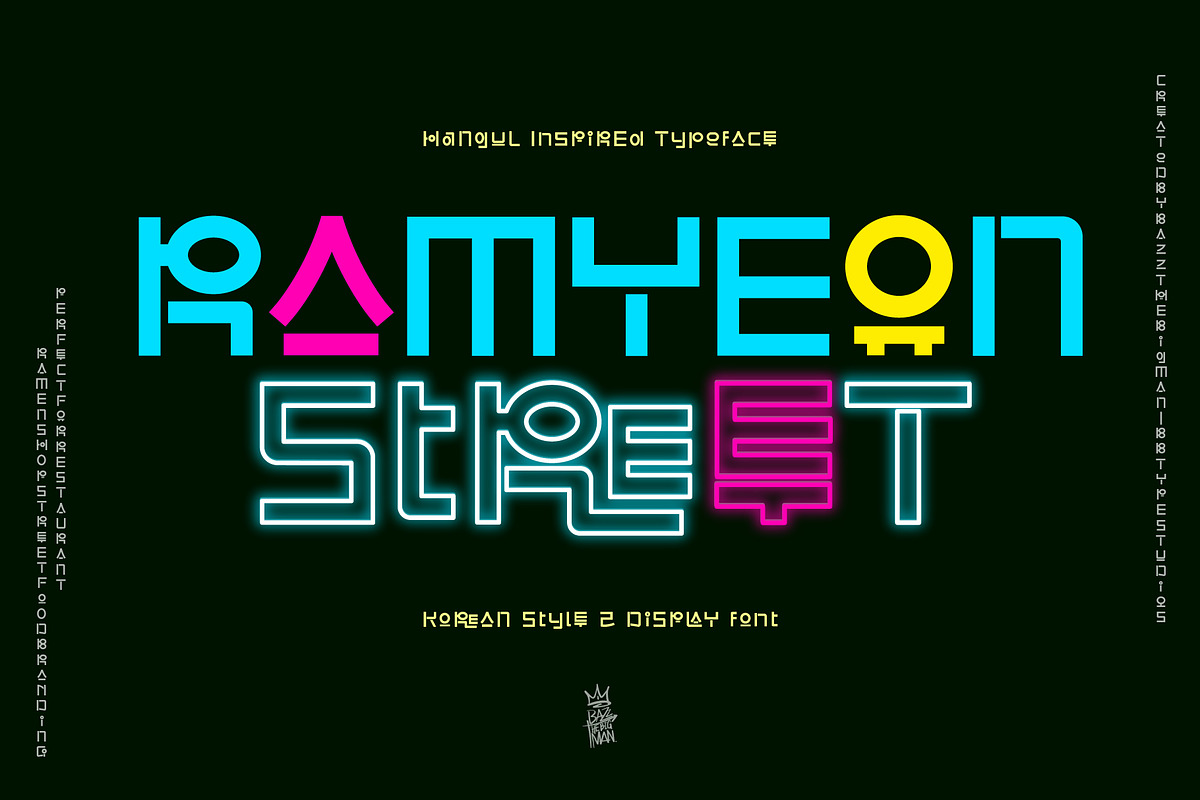 Ramyeon Street, a Symbol Font by BBtypeStudios (Photo 1 of 25)