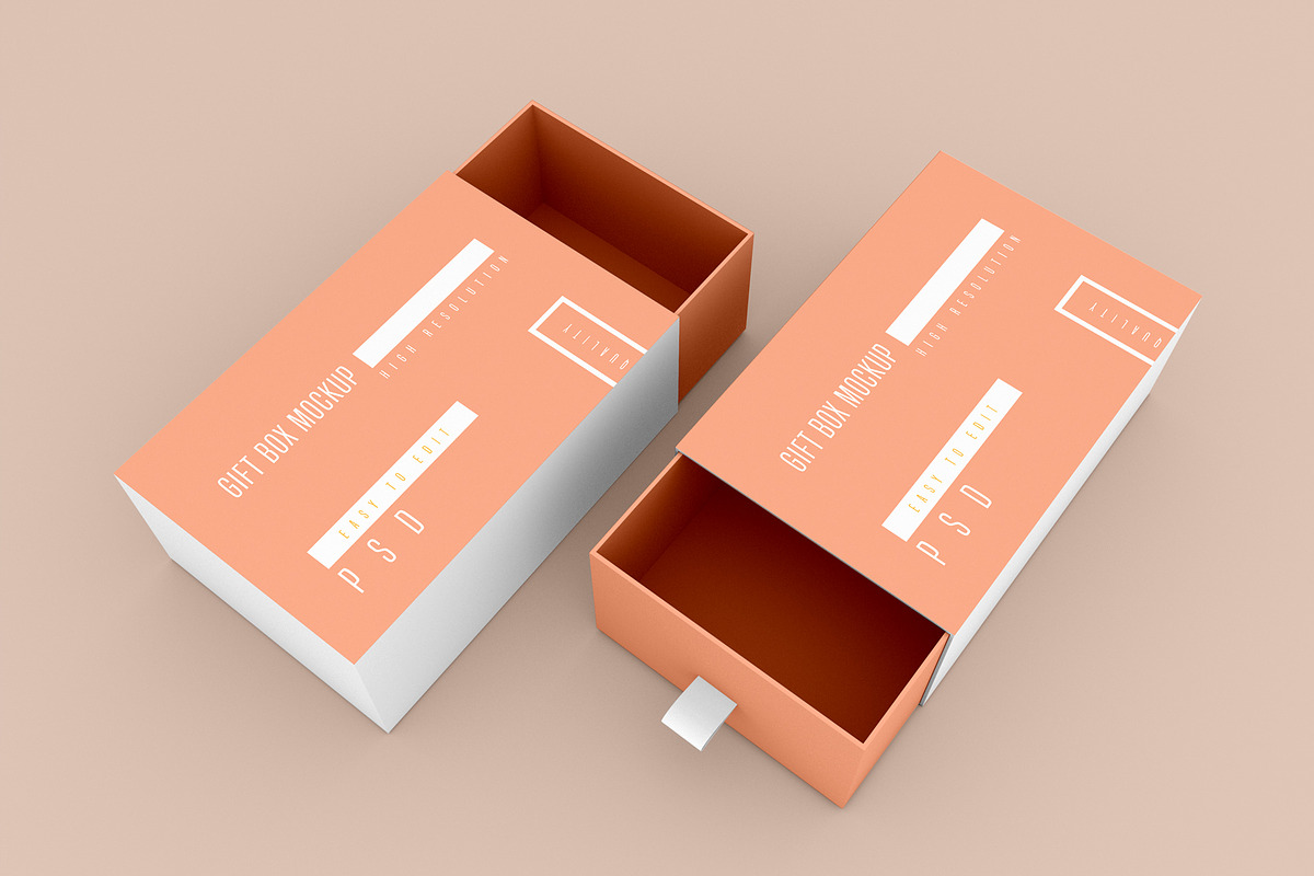 Gift Box Mockup, a Print Template by ZAAS (Photo 9 of 9)
