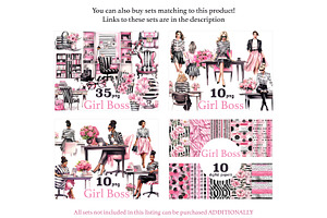 Girl Boss Clipart Business Girl