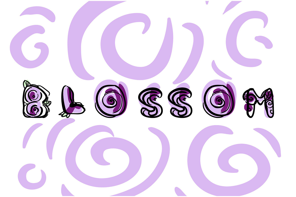 Blossom font