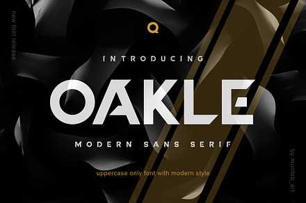 Oakle | Modern Sans, a Sans Serif Font by Muntab_Art
