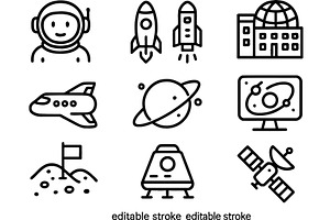 Vector illustration of space, a Technology Illustration by ZinetroN