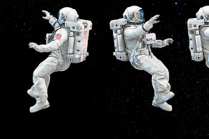 3D Mockup Space Astronaut 01