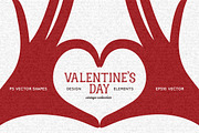 Valentine's Day Design Elements, an Illustration by Chelovector (Thumbnail 1 of 4)