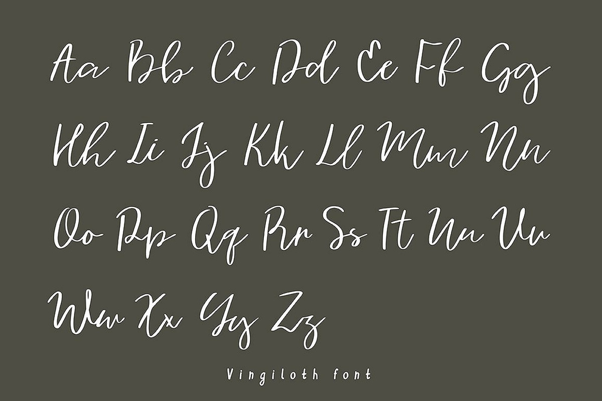 Vingiloth Handwritten Script preview 2
