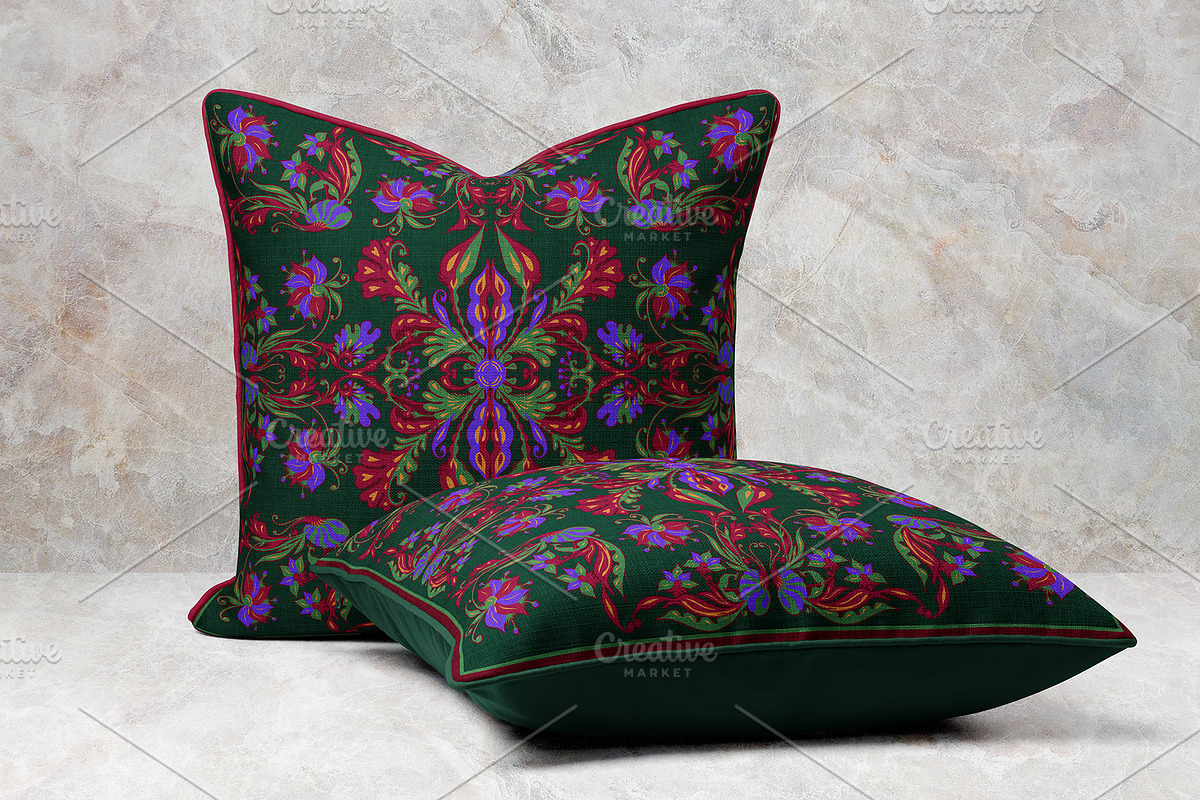 Midnight Botanical Silk Scarf, an Object Graphic by ilustrinna (Photo 6 of 9)