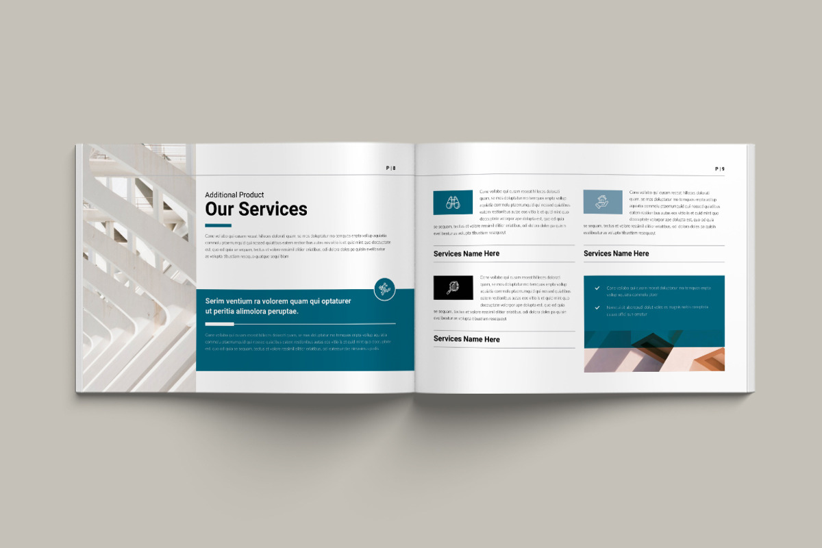 Annual Report Landscape Layout, a Brochure Template by Pixelpick (Photo 5 of 9)