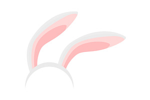 Rabbit ears realistic vector, an Object Illustration by the8monkey