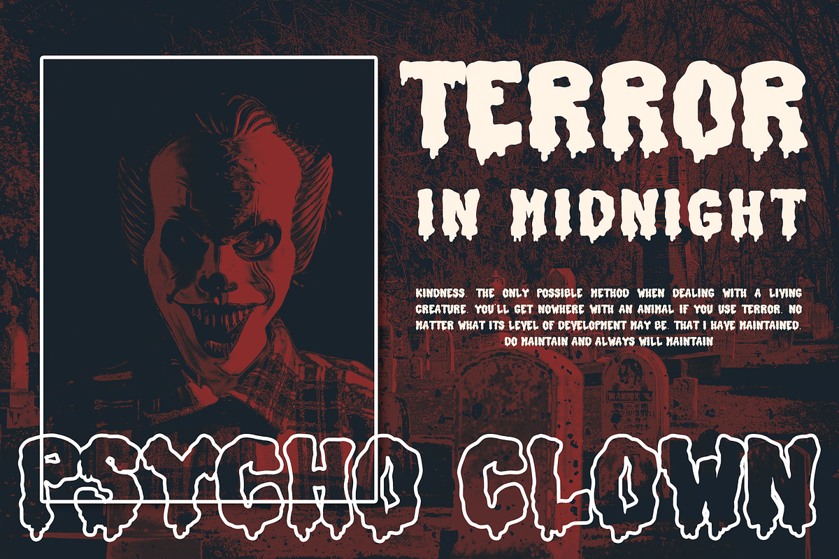Grimmers - Horror Display Font, a Handwritten Font by AQR Studio (Photo 6 of 9)