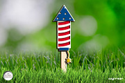 Patriotic Garden Stackes Bundle, a Decorative Illustration by svgocean (Thumbnail 8 of 14)