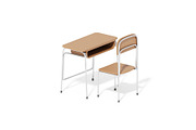 School Chair 3D Model, a Furniture 3D Model by mrfauzi (Thumbnail 3 of 13)