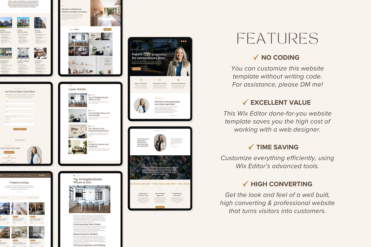 Real Estate Wix Template Realtor, a Wix Template by vectorocean (Photo 4 of 11)