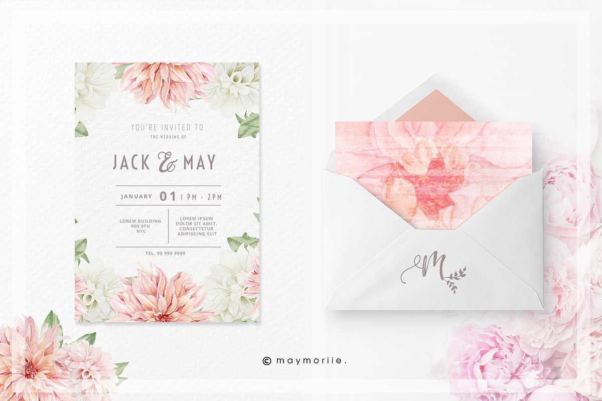 Elegant Florals Bundle 60% OFF, a Person Illustration by May • SHO (Photo 8 of 26)