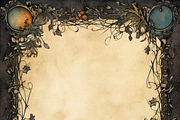 Dark Victorian Border, a Background Graphic by Printable Treasure (Thumbnail 7 of 10)