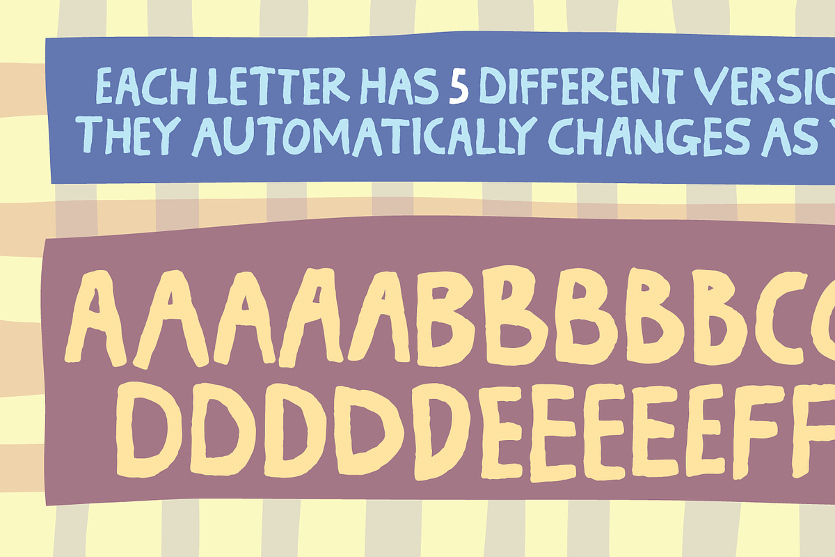 Peaceful Day, a Handwritten Font by pizzadudedotdk (Photo 2 of 8)