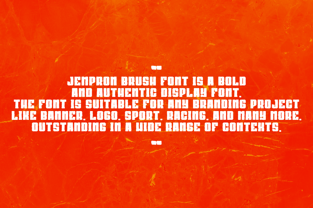 Jempron Brush, a Handwritten Font by QR Design Studio (Photo 6 of 8)
