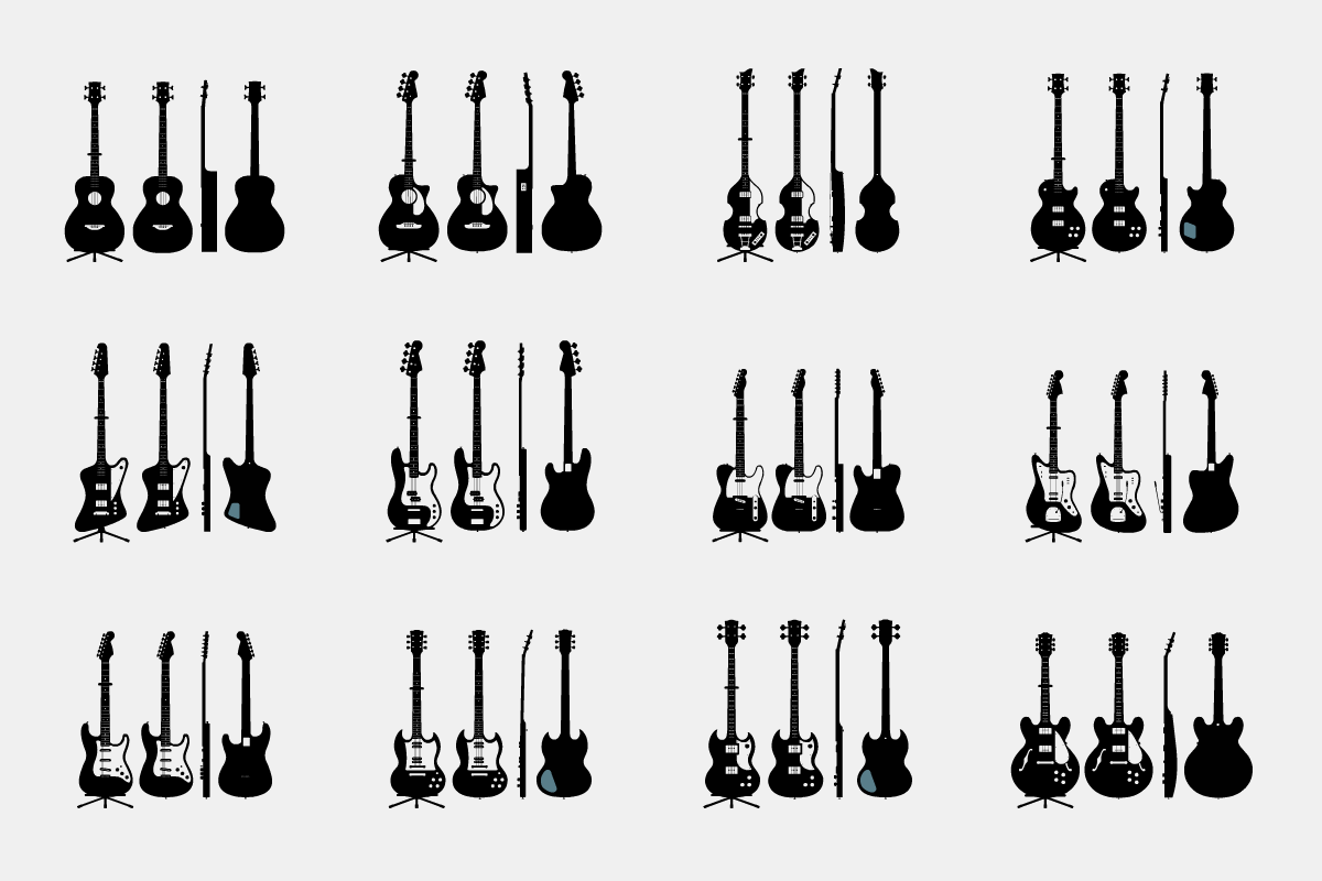 Guitar & Bass - Modern Graphics, an Object Illustration by illugrama (Photo 17 of 24)