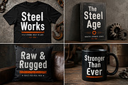 Steel, a Sans Serif Font by Wow Magic (Thumbnail 2 of 4)