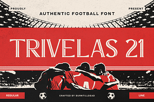 Trivelas 21, a Serif Font by Burntilldead