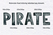 Little pirate watercolor clipart, an Illustration by KathrineWatercolor (Thumbnail 5 of 5)