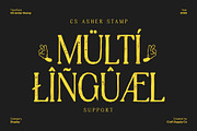 CS Asher Stamp, a Serif Font by Craft Supply Co. (Thumbnail 7 of 8)
