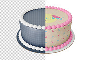 Edible cake Mockup set. PSD mockup., a Product Mockup by NatalyaZelenova (Thumbnail 4 of 6)